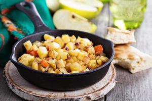 Root vegetable hash with apple photo