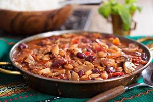 Vegan bean chili photo