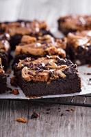 Brownies with peanut butter photo