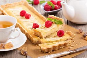 tarta de manzana con frangipane foto