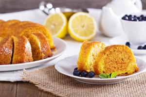 Lemon marble bundt cake photo