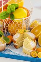Citrus Victoria Sponge Cake with Lemon Curd photo