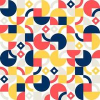 Abstract Colorful Geometric Seamless Pattern vector