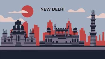 New Delhi India vector
