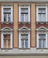 Prague windows closeup photo