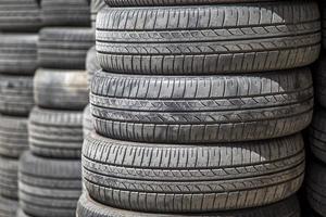 Car tires pile photo