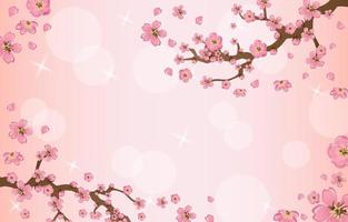 Peach Blossom Background vector