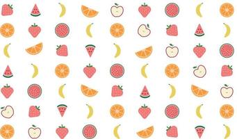 FRUIT PATTERN WALLPAPER vector