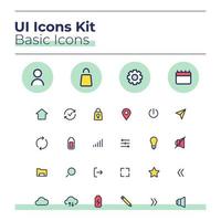 20-04-30 kit de iconos de interfaz de usuario 3.3 vector