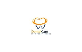 Vector teeth logo or dentist logo also dental protect logo