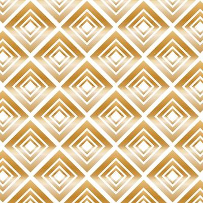 Gold Modern Pattern with Rhombuses.