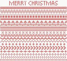 Knitted Dividers and Borders for Christmas and New Year. vector