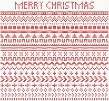 Knitted Dividers and Borders for Christmas and New Year. vector