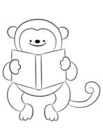 Cute Animals Coloring Page vector