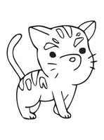 Cute Animals Coloring Page vector