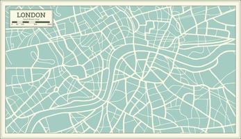 London Map in Retro Style. vector