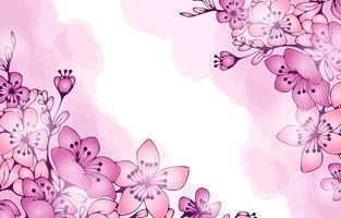 Peach Blossom Background vector