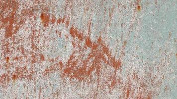 Weathered Rusty on Out of Color Blue Paint Wall Texture Seamless Loop. video