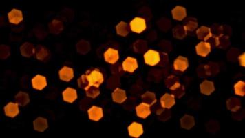 Loop orange bokeh particles animation abstract background video