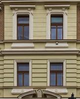 Prague windows closeup photo