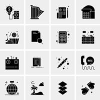 16 Universal Business Icons Vector Creative Icon Illustration to use in web and Mobile Related project