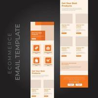 Multipurpose Business Email Marketing Newsletter Template Design vector