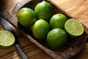 Whole Limes  in a Bowl photo