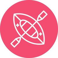Canoe Vector Icon Design