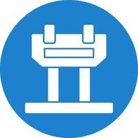 Vaulting Horse Vector Icon Design