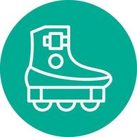 Roller Skating Vector Icon Design