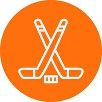 Ice Hockey Vector Icon Design