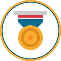 Silver Medal Vector Icon Design