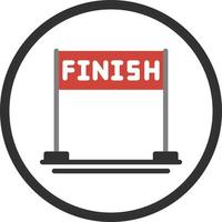 Finish Vector Icon Design