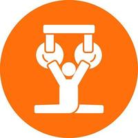 diseño de icono de vector de gimnasia