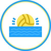 diseño de icono de vector de waterpolo