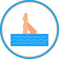 Synchronised Swimming Vector Icon Design