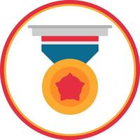 diseño de icono de vector de medalla de oro