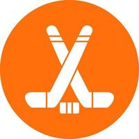 Ice Hockey Vector Icon Design