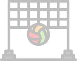 Beach Volleyball Vector Icon Design