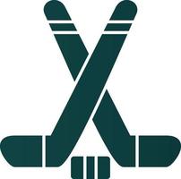 Ice Hockey Vector Icon Design