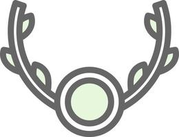 Wreath Vector Icon Design