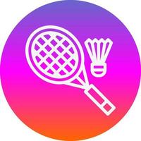 Badminton Vector Icon Design