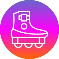 Roller Skating Vector Icon Design