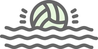 diseño de icono de vector de waterpolo