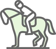 Equestrian Vector Icon Design
