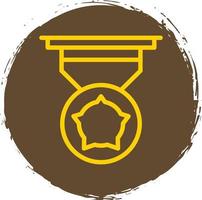 Gold Medal Vector Icon Design