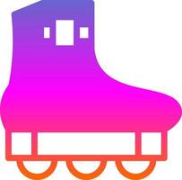 Roller Skating Vector Icon Design