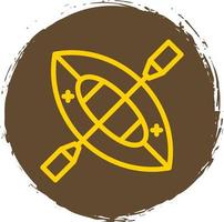 Canoe Vector Icon Design