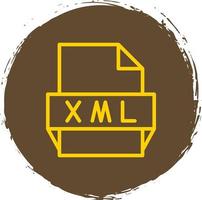 Xml File Format Icon vector