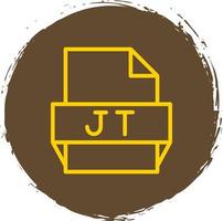 Jt File Format Icon vector